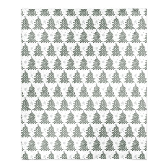 Ornate Christmas Tree Pattern 50&#x22; x 60&#x22; Sherpa Fleece Blanket